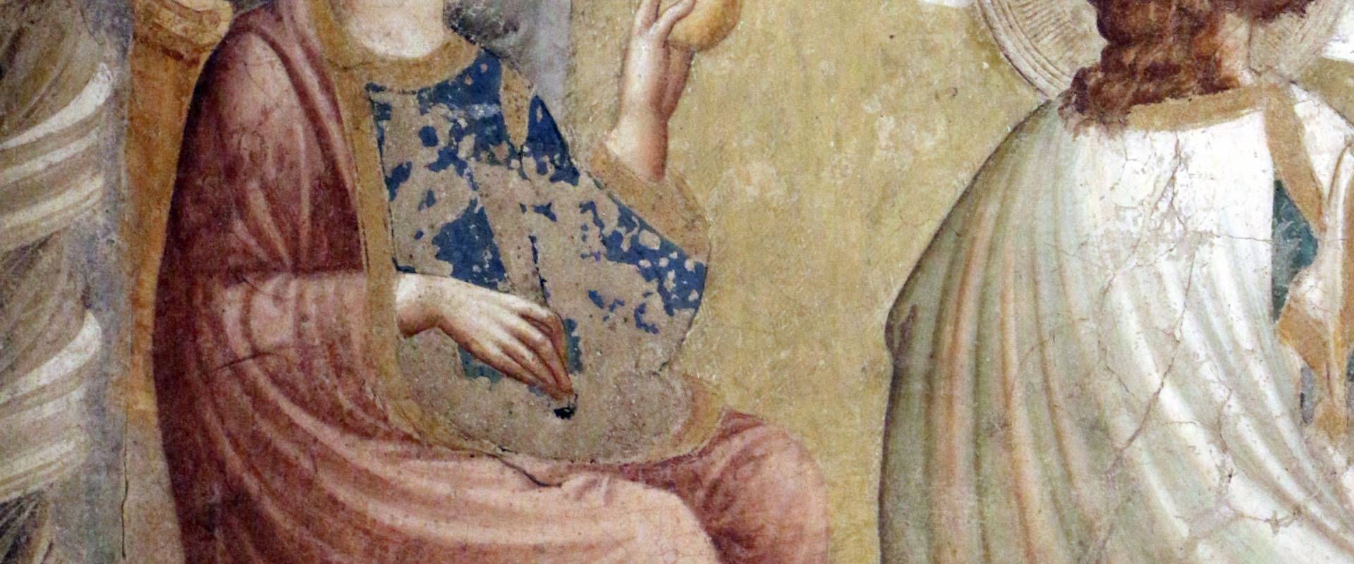 Pomposa, abbazia, refettorio, affreschi giotteschi riminesi del 1316-20, ultima cena 03 foto di Sailko